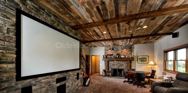 Project Spotlight - Lower Level Remodel with Reclaimed Hardwoods