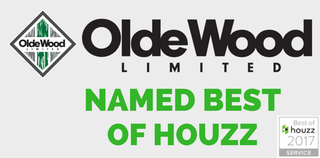 Olde Wood Awarded Best Of Houzz 17 Olde Wood Ltd